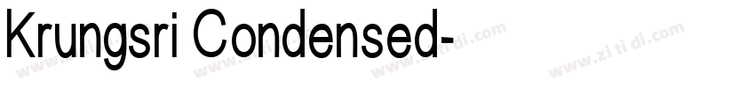 Krungsri Condensed字体转换